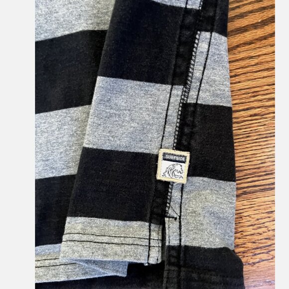 SurfSide Supply CO Men’s Striped Polo Rugby Shirt Size XL Stripes - Navy Blue - Picture 7 of 7